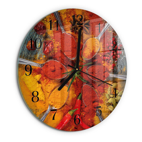 Reloj de pared redondo Especias
