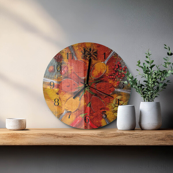 Reloj de pared redondo Especias