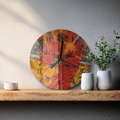 Reloj de pared redondo Especias
