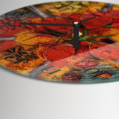 Reloj de pared redondo Especias