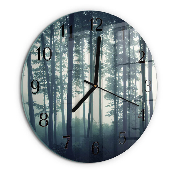 Reloj de pared redondo Bosque brumoso