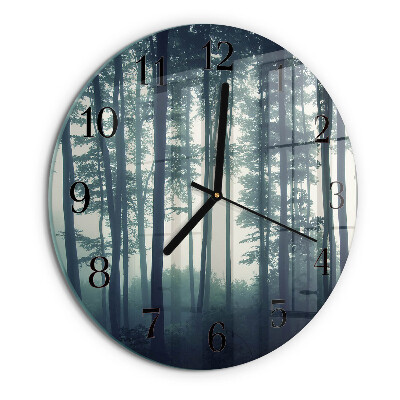 Reloj de pared redondo Bosque brumoso