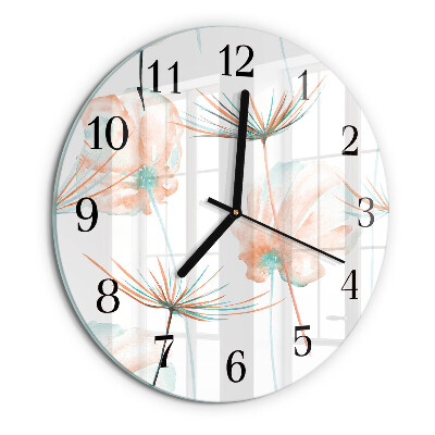 Reloj de pared redondo Dientes de león