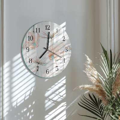 Reloj de pared redondo Dientes de león