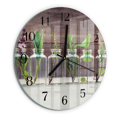 Reloj de pared redondo Hierbas