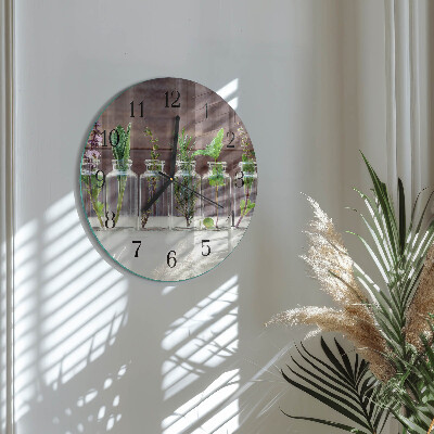 Reloj de pared redondo Hierbas