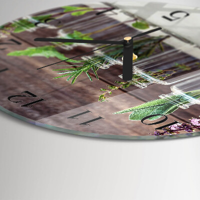 Reloj de pared redondo Hierbas
