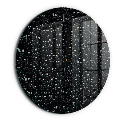 Reloj de pared redondo Gotas de agua