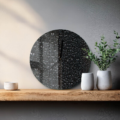 Reloj de pared redondo Gotas de agua