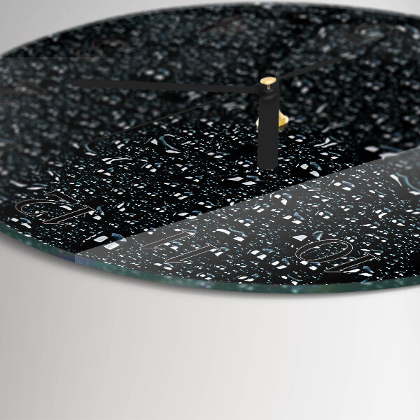 Reloj de pared redondo Gotas de agua
