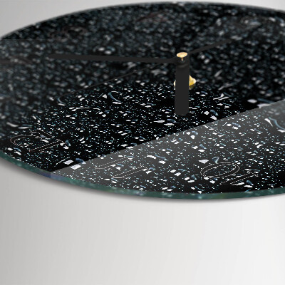 Reloj de pared redondo Gotas de agua
