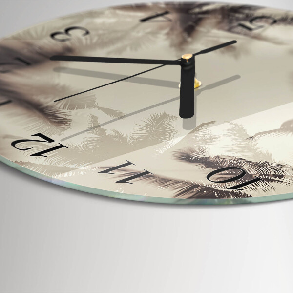 Reloj de pared redondo Palmeras