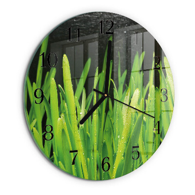 Reloj de pared redondo Césped