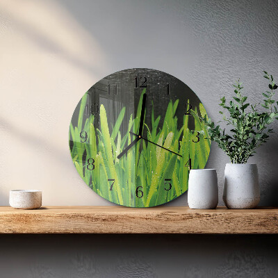 Reloj de pared redondo Césped
