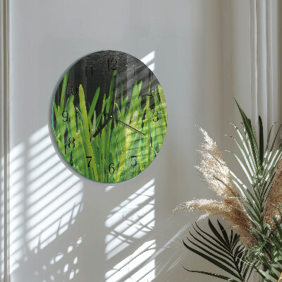 Reloj de pared redondo Césped