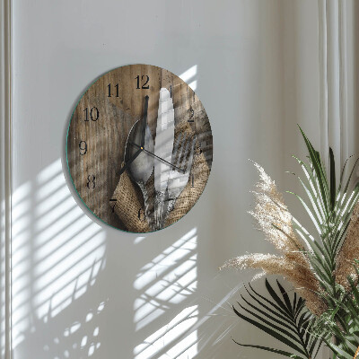 Reloj de pared redondo Cuchillería