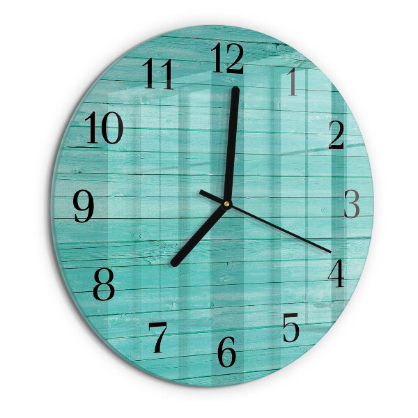 Reloj de pared redondo pizarras verdes