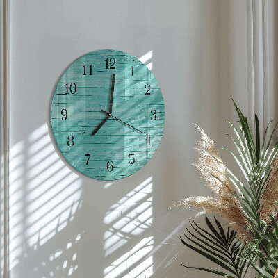 Reloj de pared redondo pizarras verdes