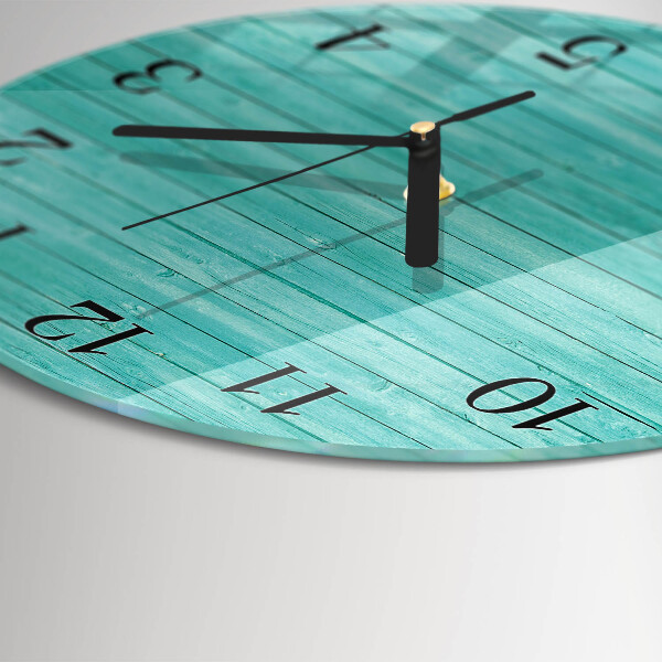 Reloj de pared redondo pizarras verdes