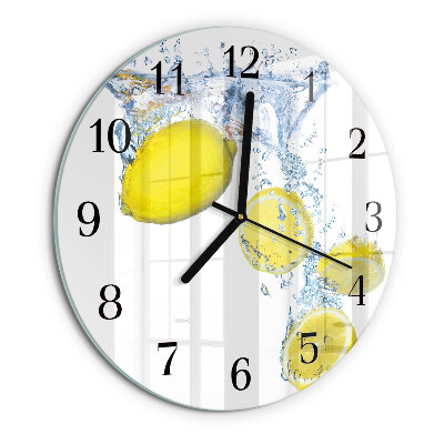 Reloj de pared redondo Limones
