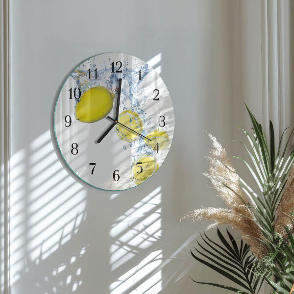 Reloj de pared redondo Limones
