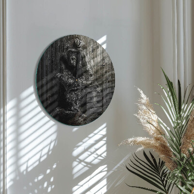 Reloj de pared redondo Gorila