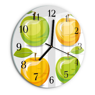 Reloj de pared redondo Manzanas