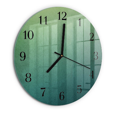 Reloj de pared redondo Degradado verde