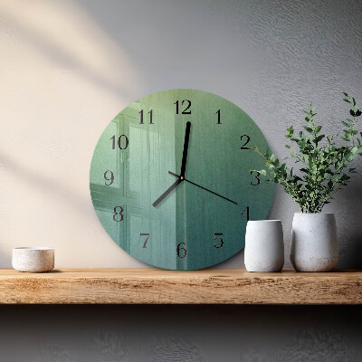 Reloj de pared redondo Degradado verde