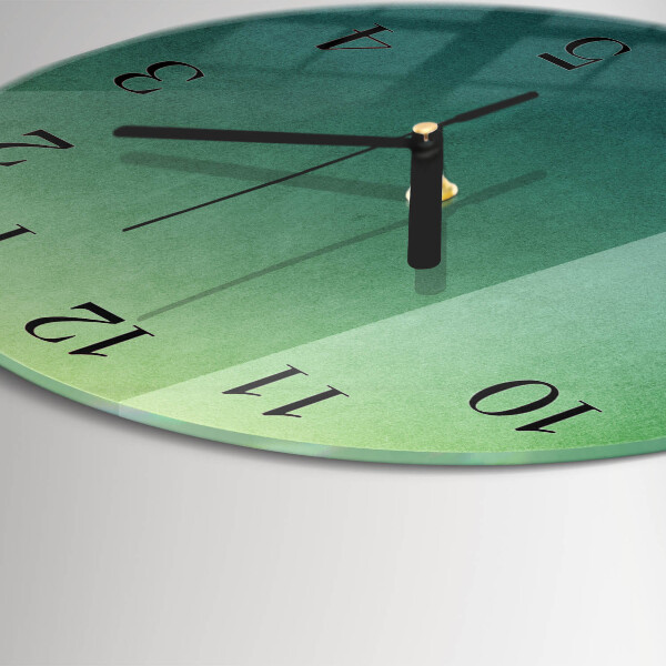 Reloj de pared redondo Degradado verde