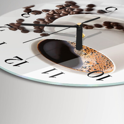 Reloj de pared redondo Taza de café