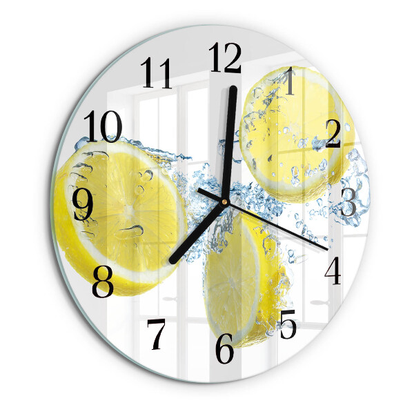 Reloj de pared redondo Limones