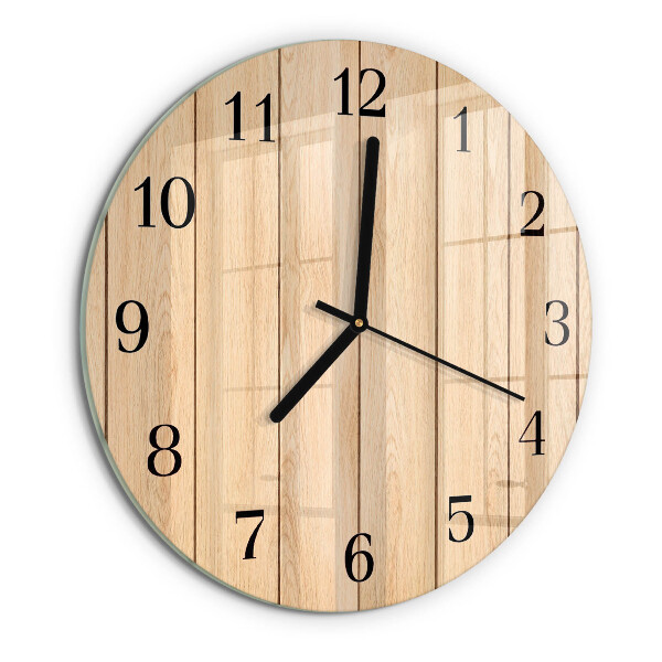 Reloj de pared redondo Madera