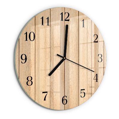 Reloj de pared redondo Madera