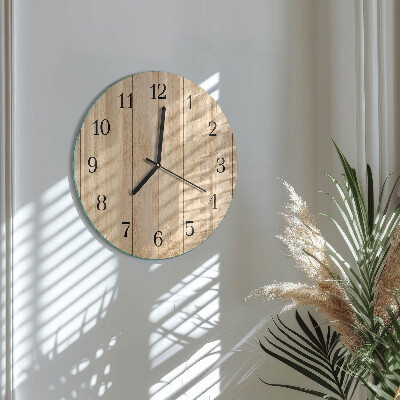 Reloj de pared redondo Madera