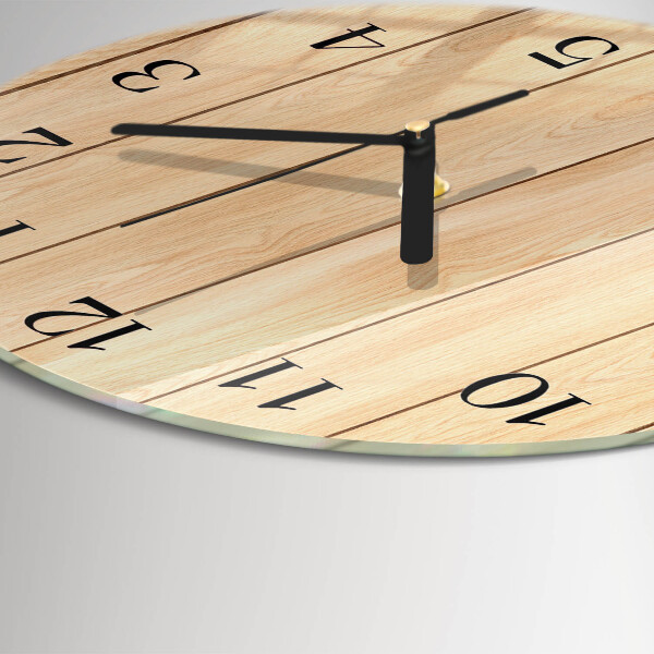 Reloj de pared redondo Madera