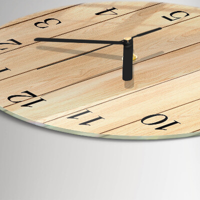 Reloj de pared redondo Madera