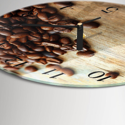 Reloj de pared redondo Granos de café