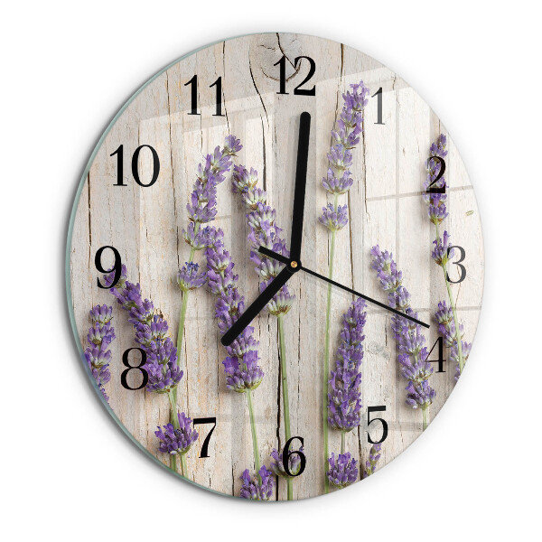 Reloj de pared redondo Lavanda