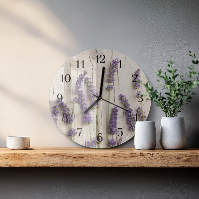 Reloj de pared redondo Lavanda
