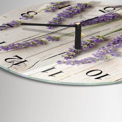 Reloj de pared redondo Lavanda