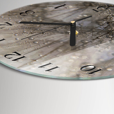 Reloj de pared redondo Gotas de rocío