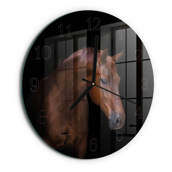 Reloj de pared redondo Caballo