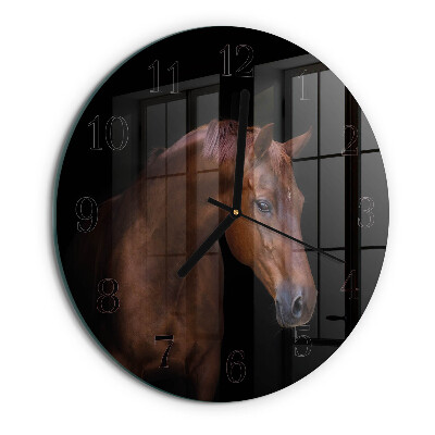 Reloj de pared redondo Caballo