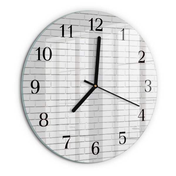 Reloj de pared redondo Muro de ladrillo