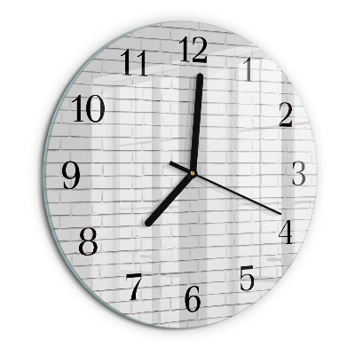Reloj de pared redondo Muro de ladrillo