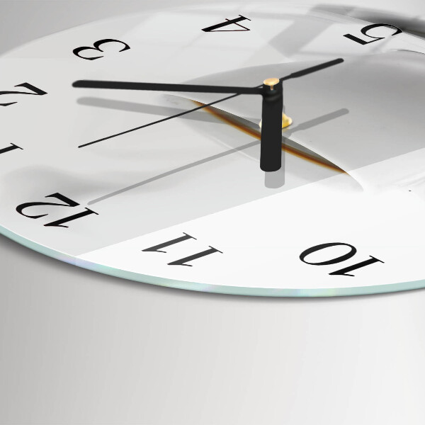 Reloj de pared redondo Taza de café