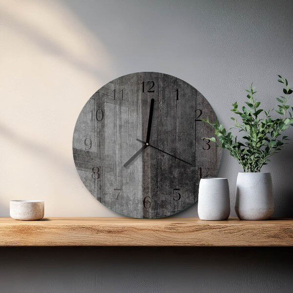 Reloj de pared redondo Madera
