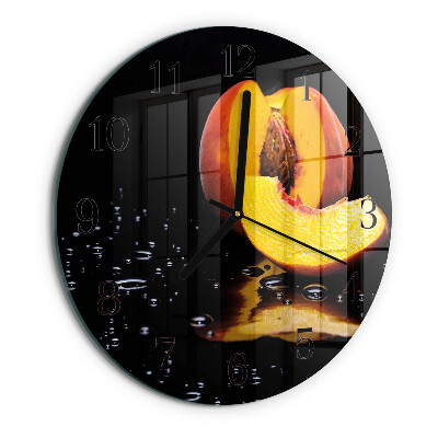 Reloj de pared redondo Durazno