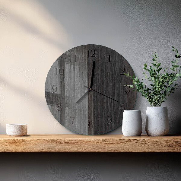 Reloj de pared redondo Madera